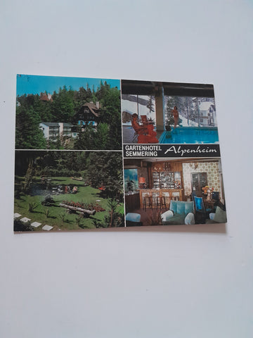 AK Semmering. Gartenhotel Alpenheim. Familie Steiner.