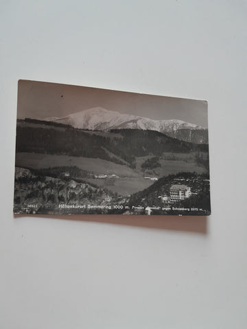 AK Semmering. Pension Sonnhof gegen Schneeberg. (1942)