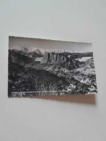 AK Semmering Kalte Rinne und Polleroswand gegen Rax. (1966)