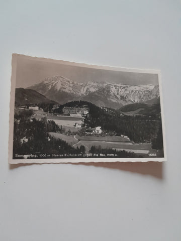AK Semmering Heeres Kurlazarett gegen di Rax. (1941)