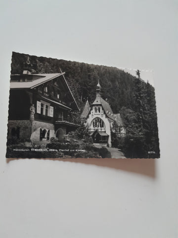 AK Semmering Pfarrhof und Kircherl. (1959)