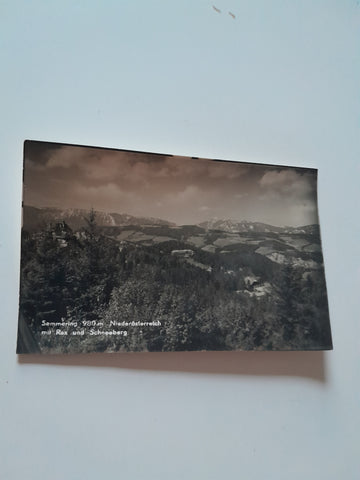 Muster-AK Semmering mit Rax und Schneeberg. (Kellner-Verlag)