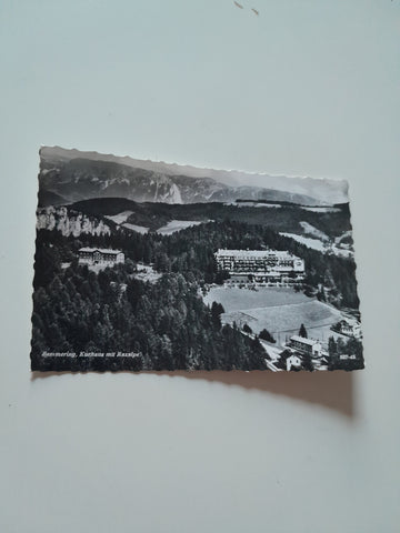AK Semmering. Kurhaus mit Raxalpe.