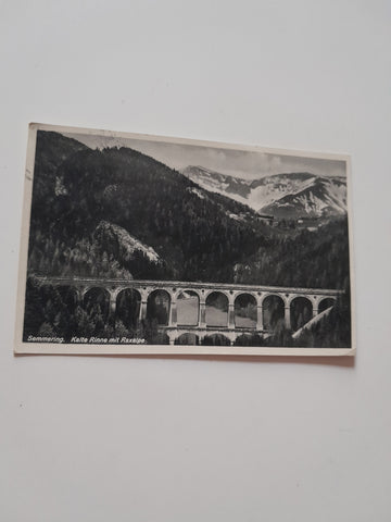AK Semmering. Kalte Rinne mit Raxalpe. (1932-33)
