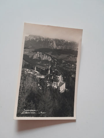 AK Semmering. Südbahnhotel mit Rax.