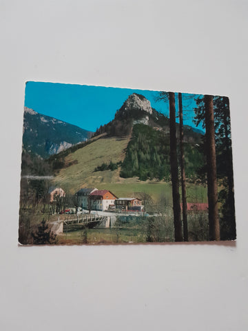 AK Höllental. Hotel Kaiserbrunn mit Turmstein.