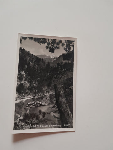 AK Höllental mit Schneeberg. (1938)