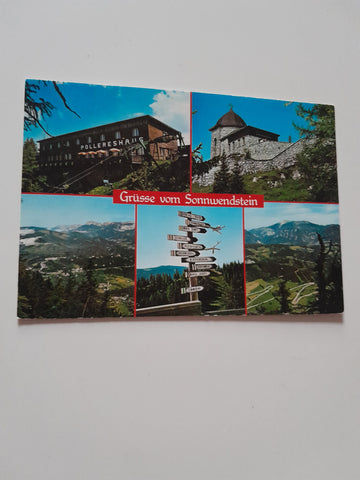 AK Grüsse vom Sonnwendstein. Berggasthof Pollereshaus.