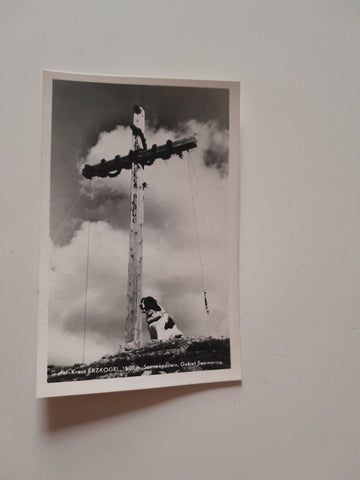 AK Gipfel-Kreuz Erzkogel, Sonnwendstein. (1960)