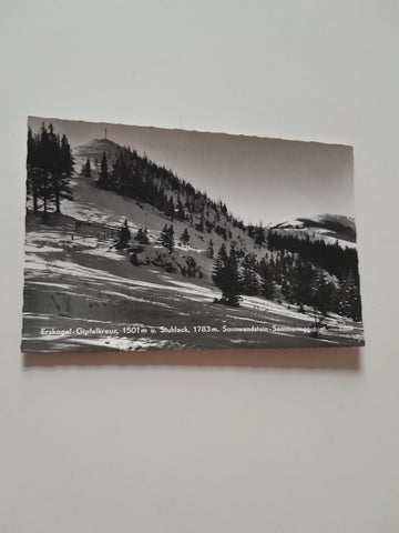 AK Erzkogel-Gipfelkreuz u. Stuhleck, Sonnwendstein.Semmeringgebiet (1961)