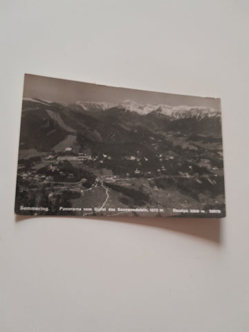 AK Semmering. Panorama vom Gipfel des Sonnwendstein. (1939)