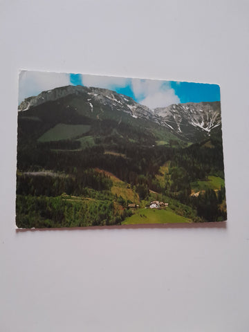 AK Alpengasthof Geyschläger am Preinergscheid gegen Rax.