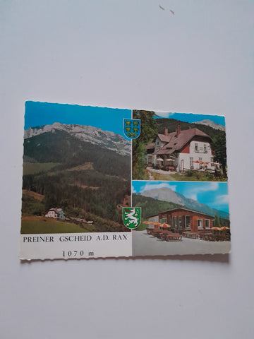 AK Prein an der Rax. Alpengasthof Geyschläger. Preiner Gscheid.