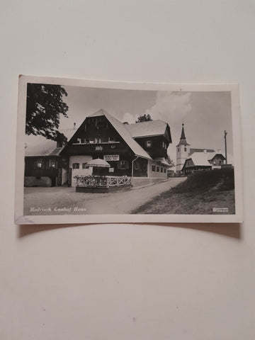AK Modriach. Gasthof Hahn. (1937)
