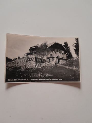 AK Oskar Schauer Sattelhaus Terenbachalpe. Naturfreunde.