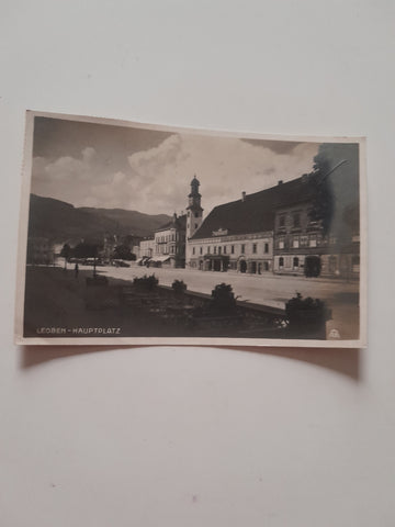 AK Leoben Hauptplatz. (1926)
