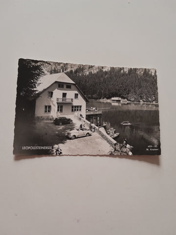 AK Leopoldsteinersee bei Eisenerz. Seerestaurant Inh. Walter u. Gretl Weinzettl.