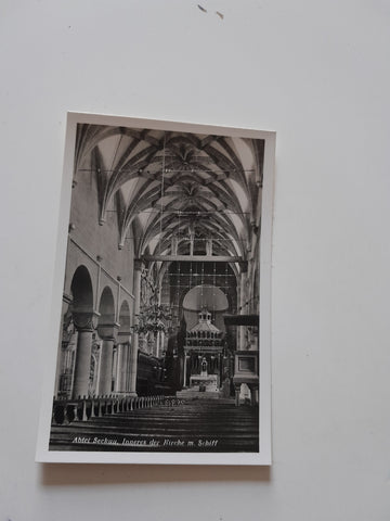 AK Abtei Seckau. Inneres der Kirche m. Schiff.