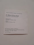 P. Robert Edwin Beigl Zisterzienser von Rein-Hohenfurth. Priesterweihe Stift Rein 1. Oktober 1978. St. Bernhard. Initiale und Miniatur aus dem Wolfgangmissale der Zisterzienserabtei Rein.