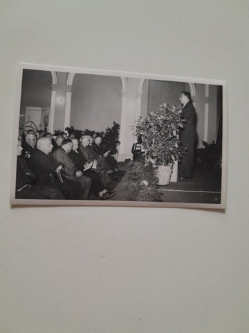 Foto-AK 90 Jahrfeier der Sparkasse der Stadt Radkersburg am 30. Oktober 1952.