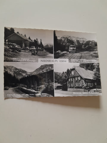AK Niederalpl. Alpengasthof R. Gamsjäger. Paßhöhe. Paßstraße. Gasthof R. Gamsjäger.