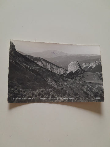 AK Schneealpe. Burgalm mit Gr. Burgwand. (1961)