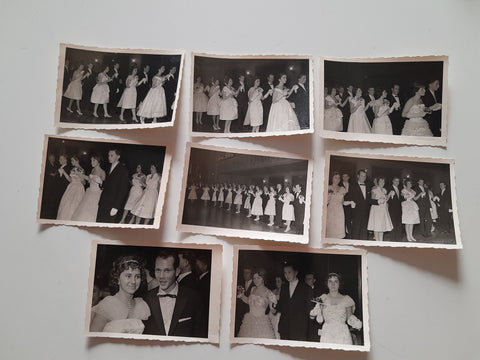 8 Fotos Maturaball Bruck an der Mur 12.11.1960.