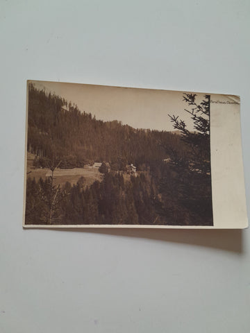 AK Forsthaus Obertal. Gelaufen 1935 in Bruck an der Mur.