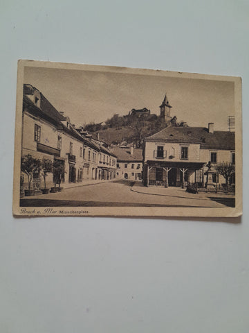 AK Bruck an der Mur. Minoritenplatz. (1918-19)