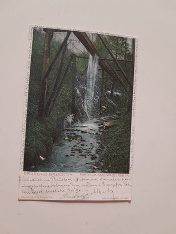 AK Gruss aus Bruck an der Mur Partie im Stadtwaldgraben.