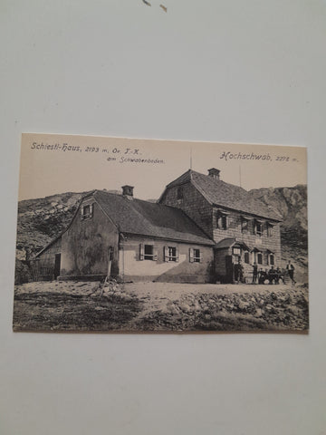 AK Schiestl-Haus am Schwabenboden. Hochschwab. (1912)