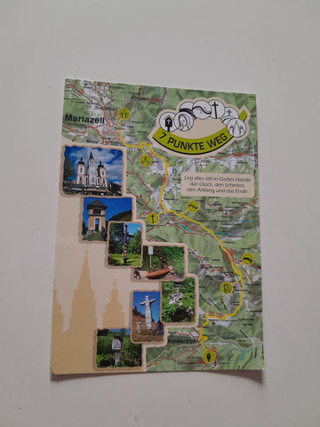 AK 7 Punkte Weg Mariazell Niederalpl.
