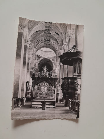 AK Mariazell. Inneres der Basilika.