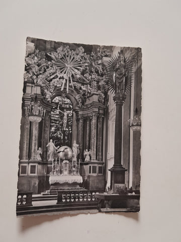 AK Gnadenkirche Mariazell. Hochaltar und Mariensäule.