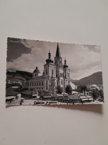 AK Mariazell. Hauptplatz (1958)