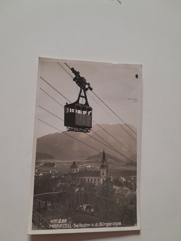 AK Mariazell. Seilbahn auf die Bürgeralpe.