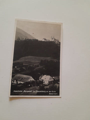 AK Frauenberg an der Enns. Alpenhotel Bergwirt. (1926)