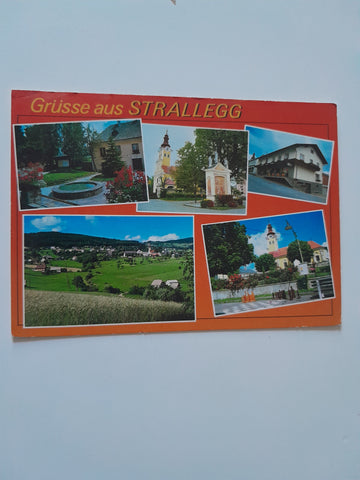 AK Grüsse aus Strallegg.