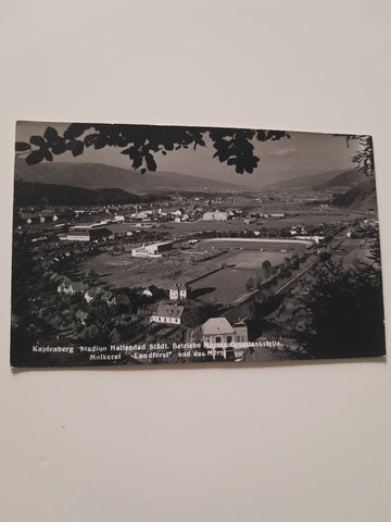 AK Kapfenberg. Stadion Hallenbad Städt. Betriebe Martha Grosstankstelle Molkerei Landforst.