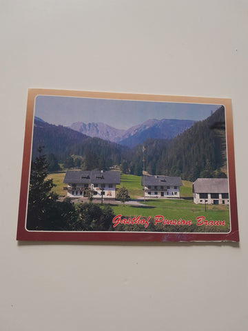 AK Hohentauern. Gasthof Braun. Fam. Leitner, Triebental 13.