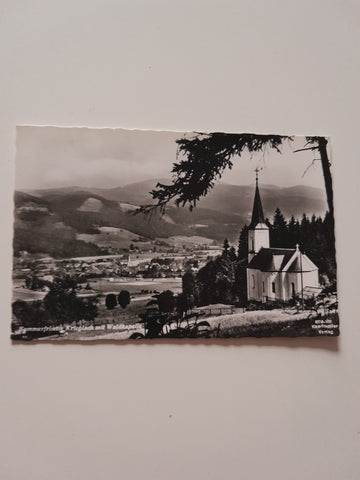 AK Krieglach mit Waldkapelle. (1966)