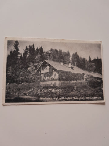 AK Waldheimat. Alpl bei Krieglach. Waldschule. (1948-49)