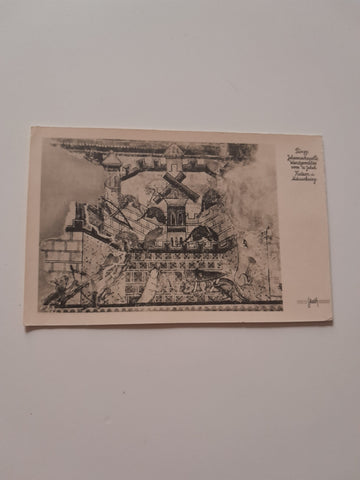 AK Pürgg. Johanneskapelle. Wandgemälde vom 12. Jh. Katzen- u. Mäusekrieg.