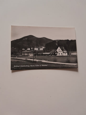 AK Bad Gleichenberg. Styria Villen und Bahnhof.