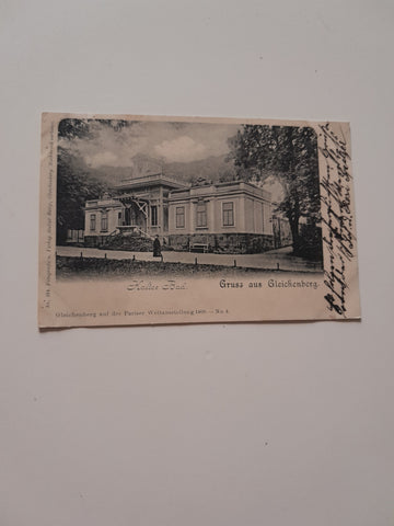 AK Gruss aus Gleichenberg. Kaltes Bad. (Gleichenberg auf der Pariser Weltanschauung 1900)