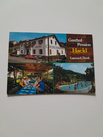 AK Lannach. Alois Hackl Gasthof Pension Hauptplatz 17.