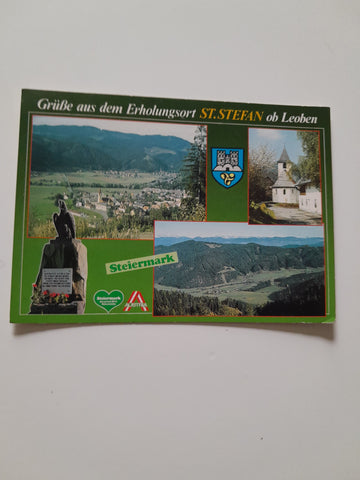AK Grüße aus dem Erholungsort St. Stefan ob Leoben.