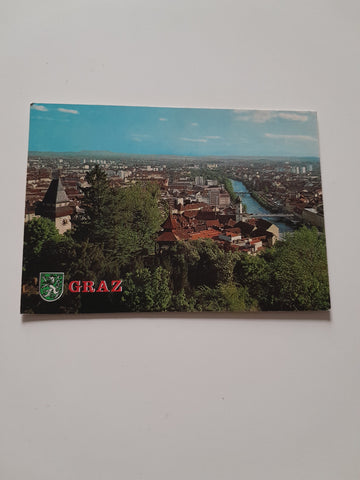 AK Graz. Blick vom Schloßberg gegen Süden.