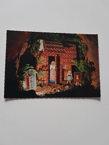 AK Graz. Märchengrottenbahn im Schloßberg. Eingang Wickenburggasse nächst Keplerbrücke Hänsel und Gretel (Gebrüder Grimm)