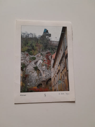 AK Graz Schlossbergstiege.